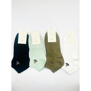 4 Pairs Vivienne Westwood Ankle Socks, Medium US Size 6-9